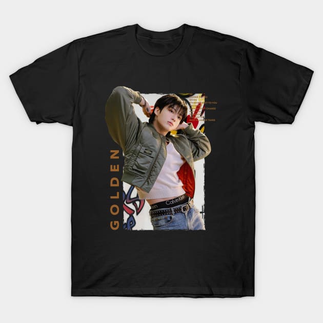 Jungkook Golden T-Shirt by WacalacaW